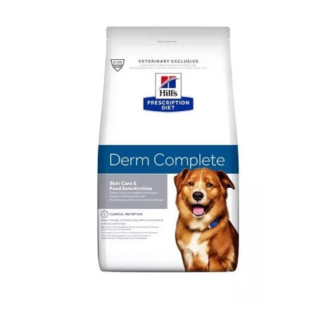 Cibo secco per cani hill's prescription diet derm complete 12kg