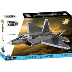 Cobi klocki lockheed f-22 raptor 1/48 forze armate multicolore