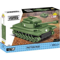 Gioco da costruzione cobi klocki patton m48 il carro iconico della