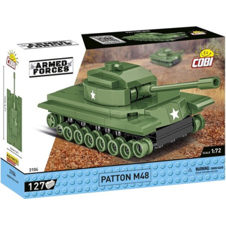 Gioco da costruzione cobi klocki patton m48 il carro iconico della