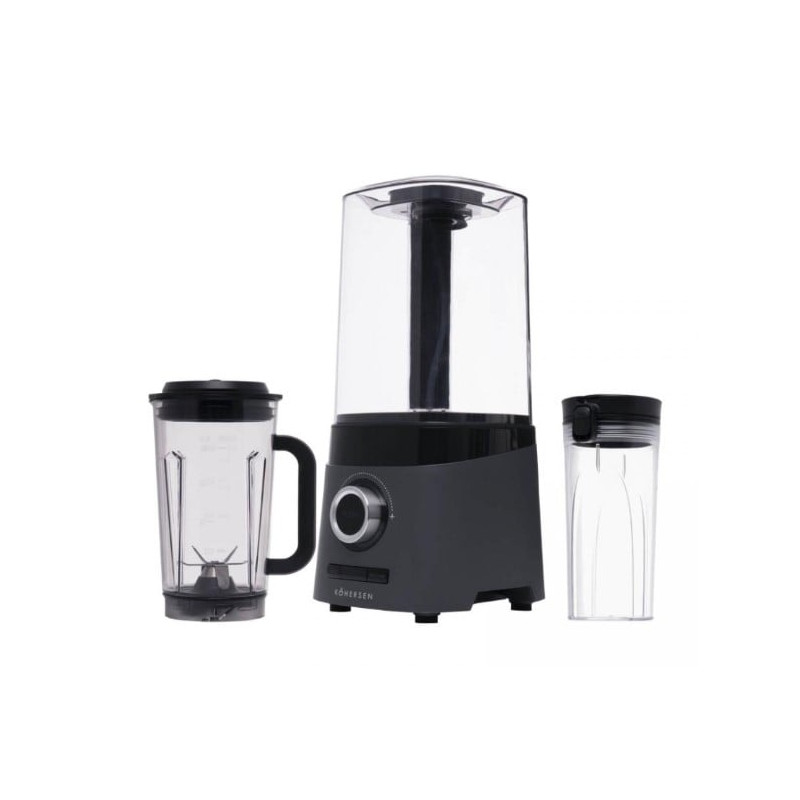 Frullatore kohersen vb1500 sottovuoto 600w 1l nero [71097]