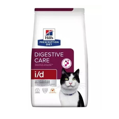 Cibo secco per gatti hill's prescription diet feline i/d digestive