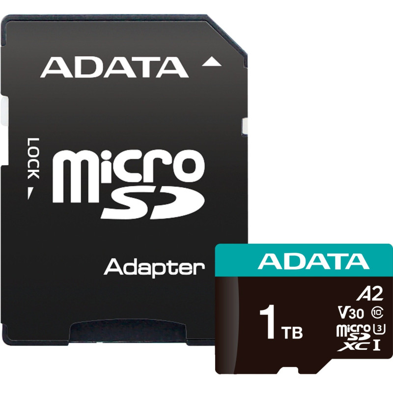 1tb scheda di memoria adata microsdxc premier pro + adattatore classe