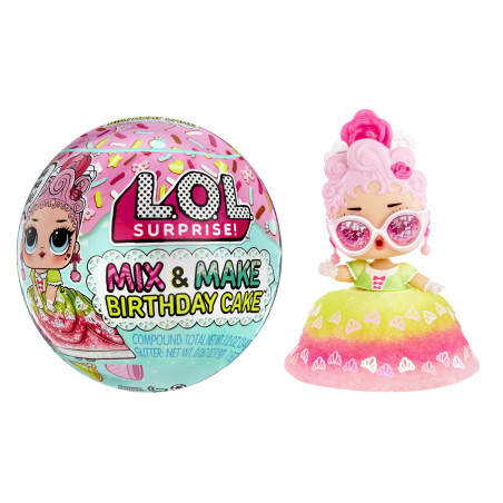 Bambola mga mix & make birthday cake multicolore