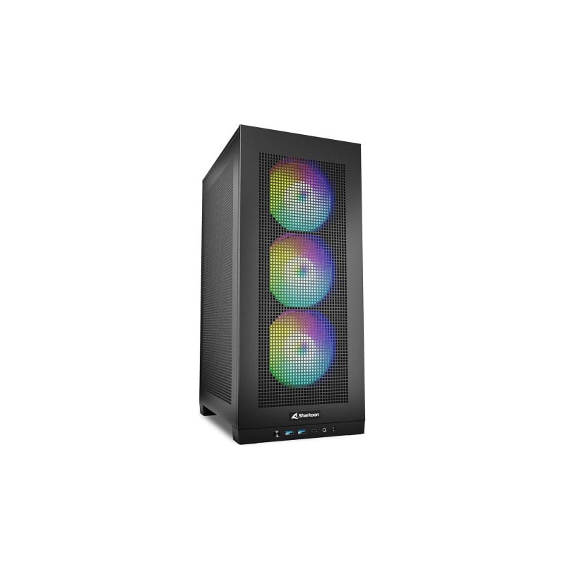 Case sharkoon rebel c20 mini-itx rgb nero [4044951040520]