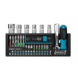 Set punte hazet smartholder 1/4" per cacciavite 39pz nero [2300sh-1]