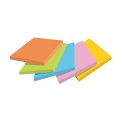 Blocco note post-it 3m 7100258793 76x127mm 90fogli blu/verde/arancione/rosa/giallo