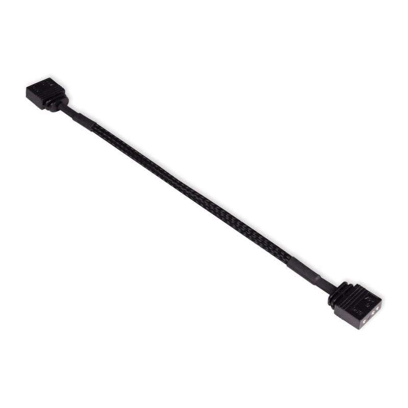 Cavo alphacool estensione argb 3pin a 3pin con maniche 15cm nero