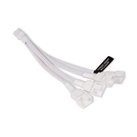 Cavo alphacool splitter y 4pin a 4xpwm a 4pin 15cm bianco [18728]