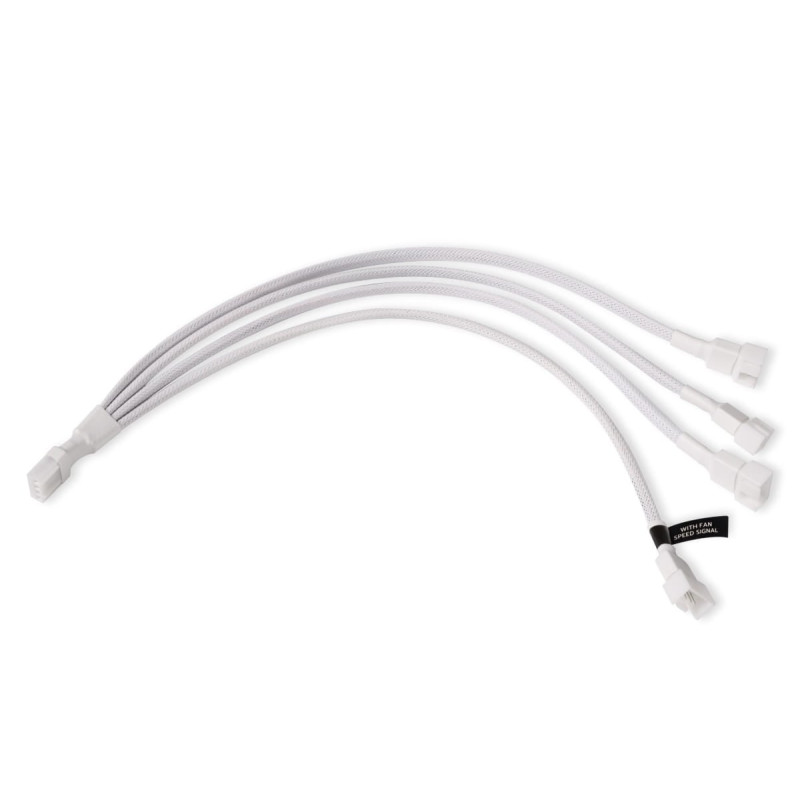 Cavo alphacool splitter y 4pin a 4xpwm a 4pin 30cm bianco [18729]