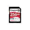 256gb scheda sdxc kingston react plus 280mb/s class10 nero [sdr2v6/256gb]