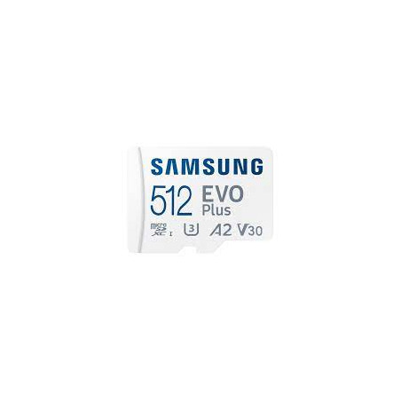 512gb scheda sd samsung evo plus microsdxc 2024 cl10 bianco [mb-mc512sa/eu]
