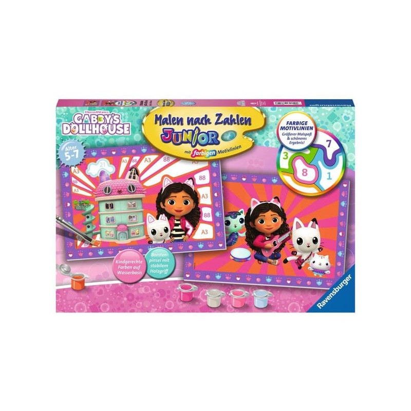 Dipingere con i numeri ravensburger dreamworks gabby's casa delle