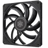 Ventola 140x140 silverstone air slimmer 140 nero [sst-as140b]
