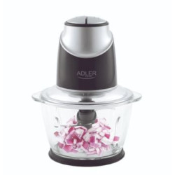 Tritatutto adler ad 4082 con ciotola in vetro 1.2l 300w nero/argento