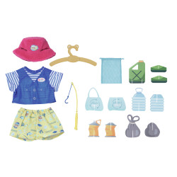 Set di vestiti zapf creation baby born teddy's fisherman outfit