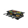 Grill elettrico adler ad 6616 per raclette 1400w nero