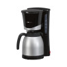 Macchina da caffe' clatronic ka 3328 con caraffa 2x1l 870w argento/nero