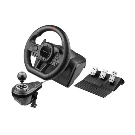 Volante tracer simracer manual gearbox videogioco con pedaliera 6in1