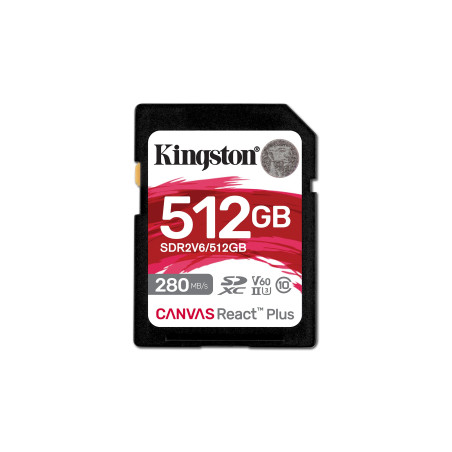 512gb scheda sd kingston sdxc class10 nero [sdr2v6/512gb]