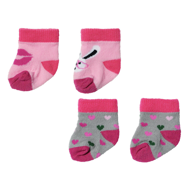 Set calze zapf creation baby born socks per bambola multicolore [836057]