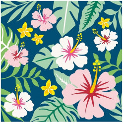 Kit pittura ravensburger creart-fiori esotici 20x20cm multicolore