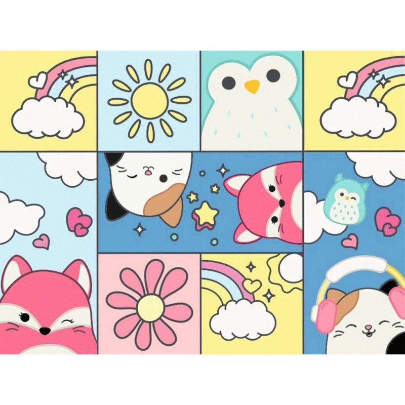 Kit pittura ravensburger creart-squishmallow 24x18cm multicolore