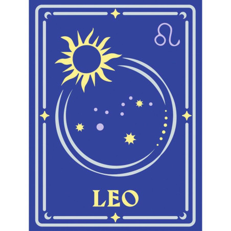 Kit pittura ravensburger creart-segno zodiacale leone 24x18cm