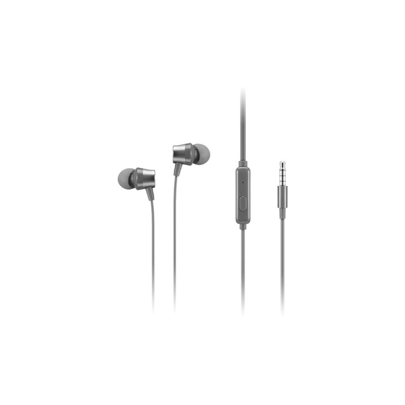 Auricolari lenovo 110 analog gxd1j77354 3.5mm con microfono grigio
