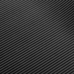 Pavimento generic millerighe in gomma 3.0mm 121cm 10m nero [70000]