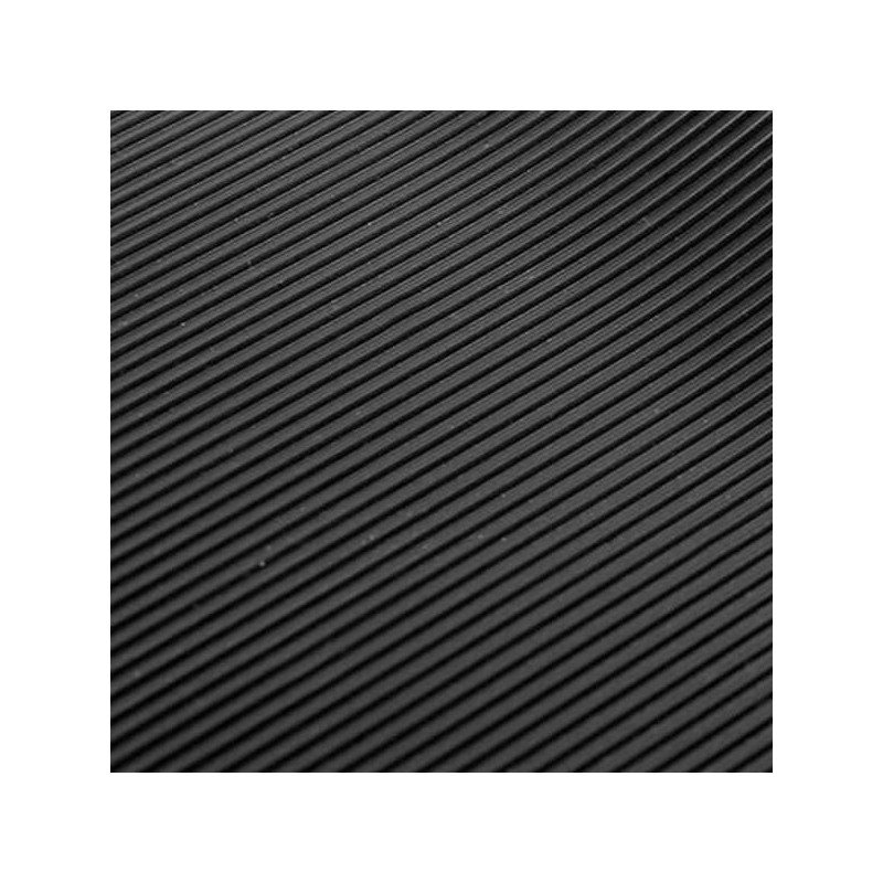 Pavimento generic millerighe in gomma 3.0mm 121cm 10m nero [70000]