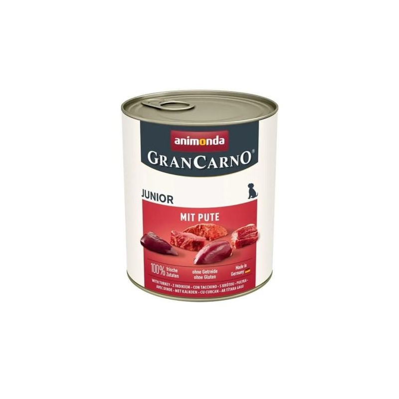 Mangime umido per cani animonda grancarno junior tacchino 800g