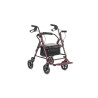 Deambulatore a quattro ruote mdh rose ppc023 con funzione sedile