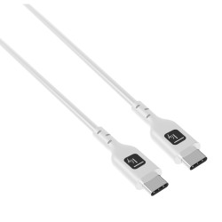 Cavo usb techly m/m e-mark usb 2.0 240w pd guaina in pvc 2m bianco