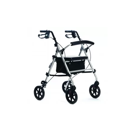 Deambulatore mdh per anziani 4 ruote rocky max 120kg [ppc035]