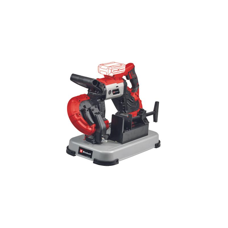 Sega a nastro einhell te-mb 18/127 u a batteria 18v nero/rosso