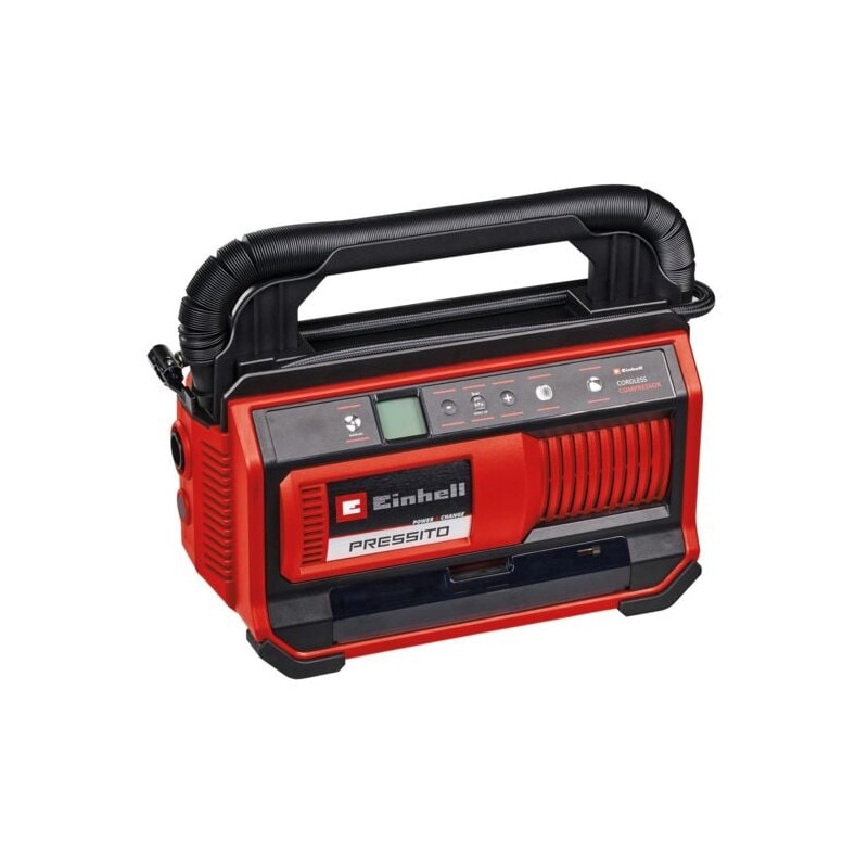 Compressore d'aria einhell presso 18/25 a batteria 18v rosso/nero