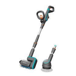 Gardena pulitore per terrazza a batteria p4a 35m 18v grigio/turchese