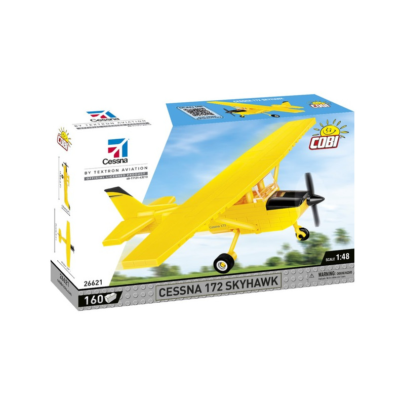 Set da costruzione cobi cobi-26621 cessna 172 skyhawk 1:48 160