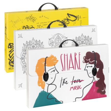 Valigetta favorit plastica 56.5x36.5x5.5cm multicolore [400183886]