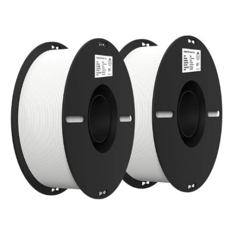 Filamento creality pla 3d + filamento 1.75mm bianco 2pz [3301010347]