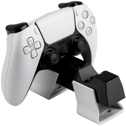 Stazione di ricarica qubick dualsense per ps5 bianco/nero