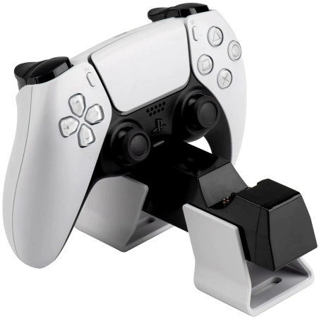 Stazione di ricarica qubick dualsense per ps5 bianco/nero
