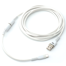 Cavo usb qubick tipo-c per ps5 bianco