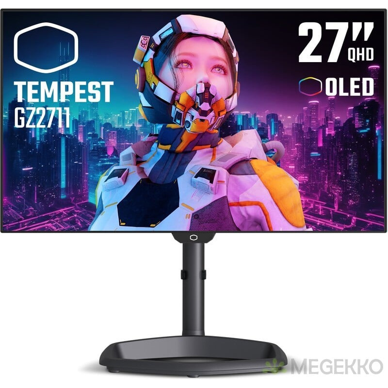 Monitor oled 27'' cooler master gz2711 qhd 2560x1440/0.03ms/nero