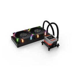 Dissipatore cpu a liquido valkyrie 240mm nero [vk-aiosy240b]