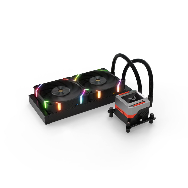 Dissipatore cpu a liquido valkyrie 240mm nero [vk-aiosy240b]