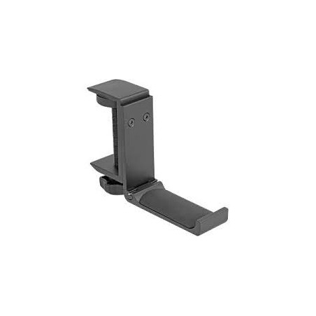 Supporto per cuffie delock regolabile per montaggio su tavolo nero