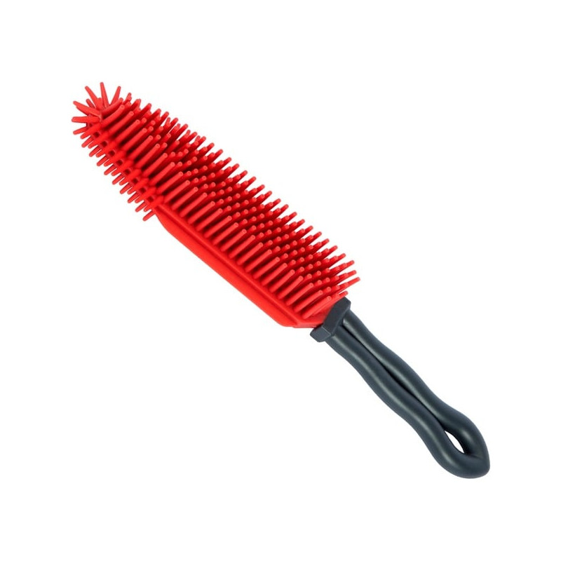 Spazzola elettrostatica vileda pet pro per animali domestici rosso/nero