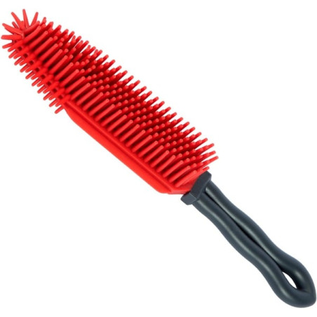 Spazzola elettrostatica vileda pet pro per animali domestici rosso/nero